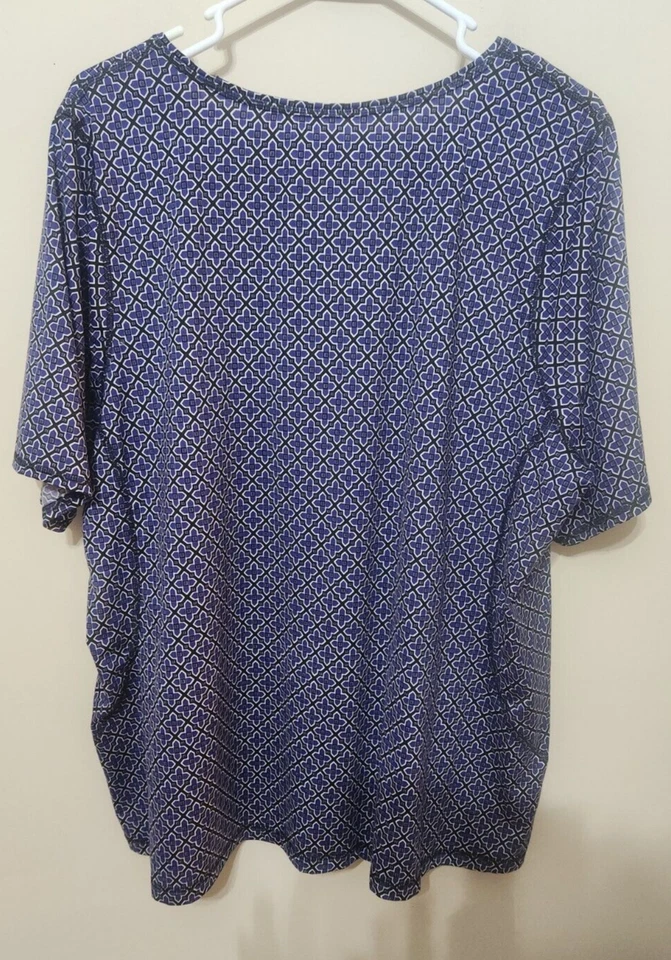 Camiseta Lands' End Para Mujer 2XL Cuello Redondo Manga Corta Informal Camiseta Púrpura Foto 2 de 4