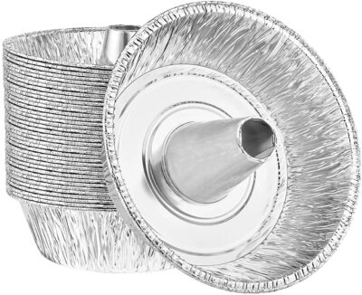 10'' Disposable Durable Aluminum Foil Angel Food Cake Tins Round bundle deal
