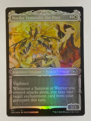 MTG NEO Kamigawa Neon Dynasty Showcase Foil Norika Yamazaki, the