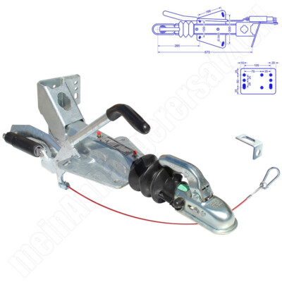 Knott Auflaufeinrichtung KF-20A KF20A mit Stützradkonsole 1100 - 2000kg