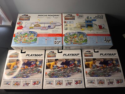 ベイシティ刑事 パッチセット Matchbox Hero City Rescue Roadway Police Station 3 Playmaps Sealed