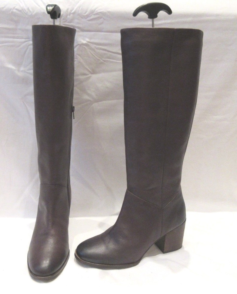 red leather knee high boots uk