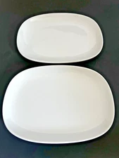 IKEA 365+ White Oval Plate 122 89 Designed by Lovisa Wattman 5 1/4 X 7 1/4 Set 2