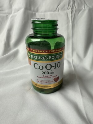 Exp 3/26 Nature s Bounty Co Q-10 200mg Rapid Release Softgels 80 Count No Lid