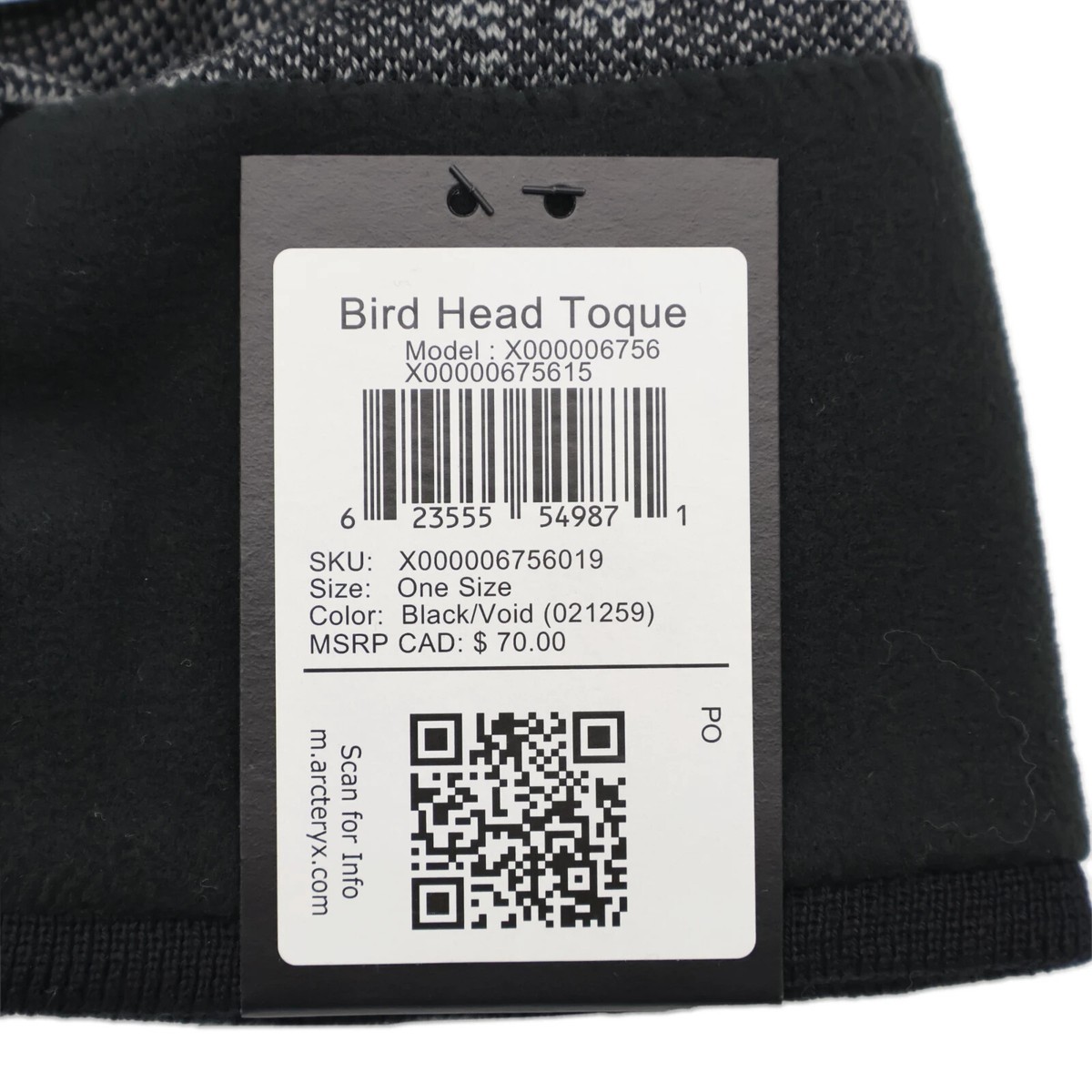 ARC'TERYX Bird Head Toque Black Void | eBay