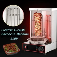 110V Electric Turkish Barbecue Machine Shawarma Tacos Rotisserie Broiler Grill