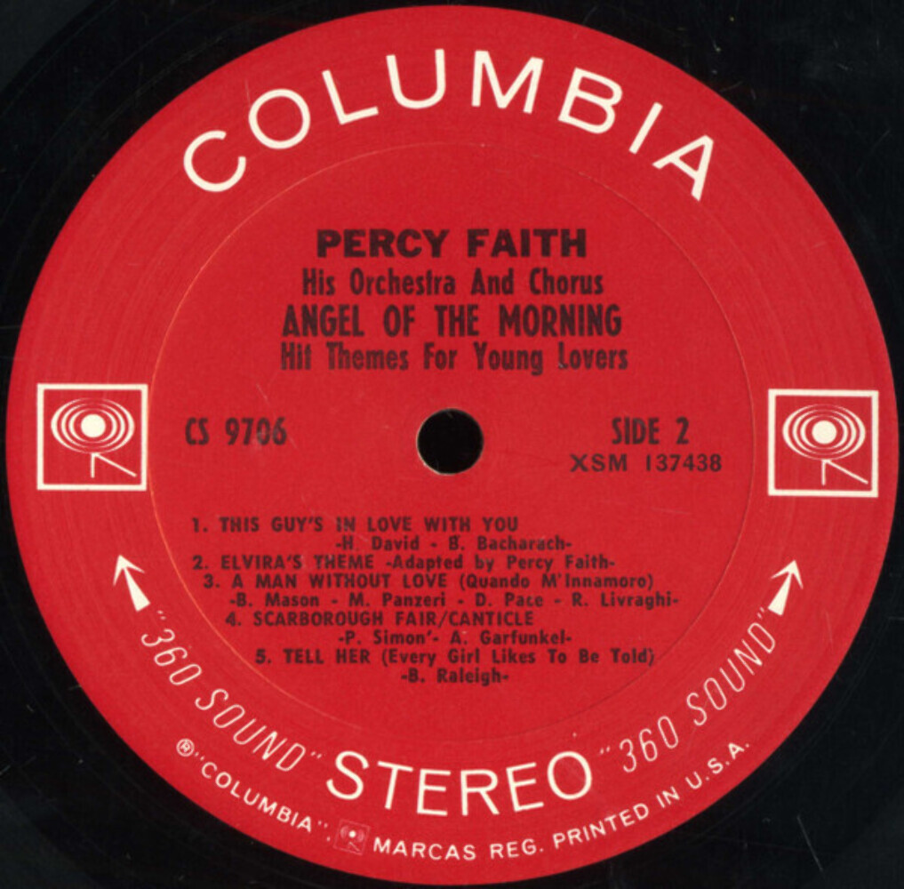 Percy Faith, His Orchestra And Chorus* - Angel Of The