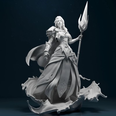 Jaina WoW World of Warcraft Resin 3d gedruckt DIY Modellbausatz