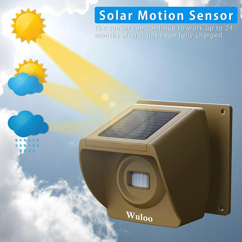 1/3 Mile Solar Driveway Alarms Wireless Long Range Home Outdoor Motion Detectors - Image 4 of 4