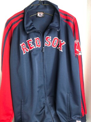 Stitches Red Sox Red & Blue Men's XXL Zipper Front Jacket | eBay
