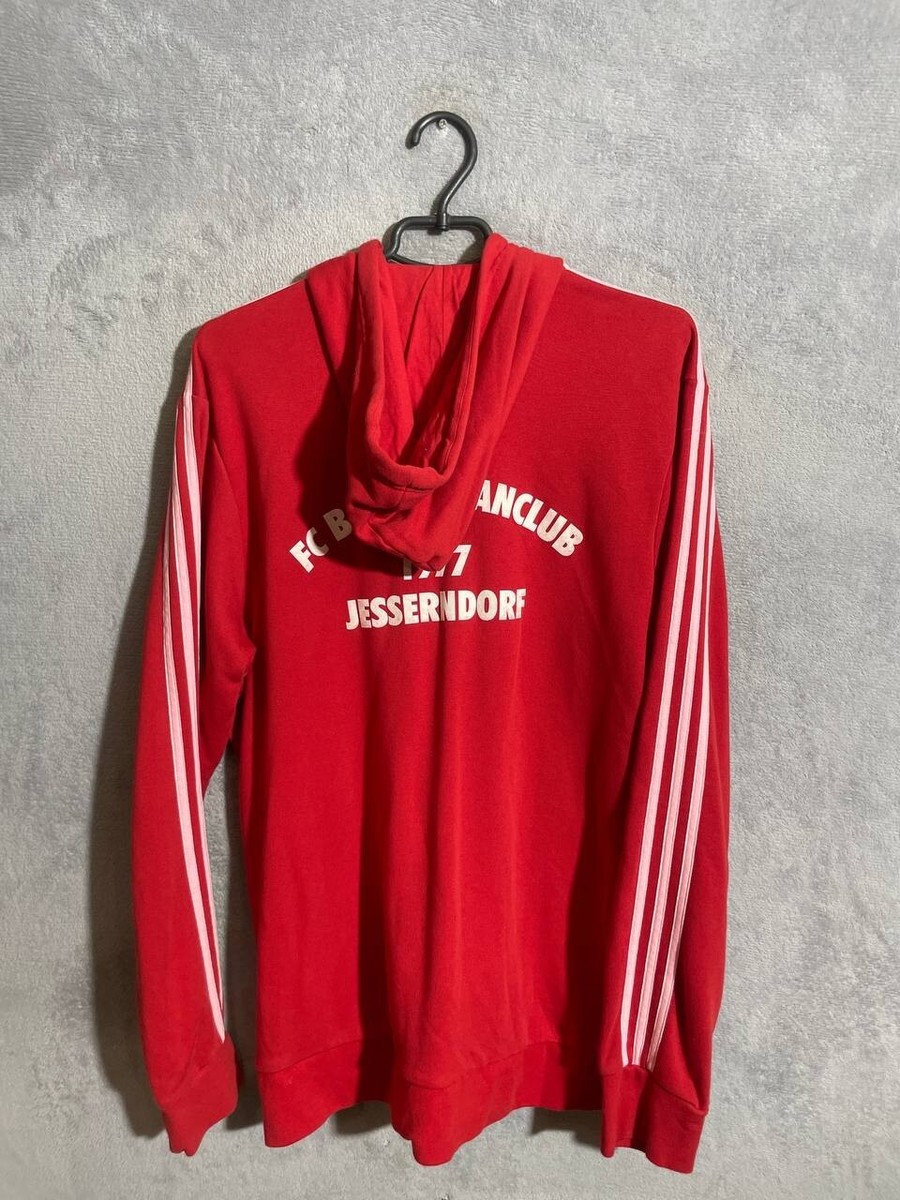 Bayern Munich Training Football Soccer Zip Hoodie Jacket Red