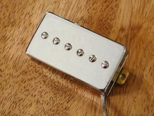 HUMBUCKER SIZED P90 NECK PICKUP IN CHROME WITH ALNICO 2 MAGNETS VINTAGE TONE