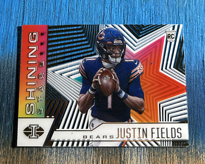 2021 Panini Illusions Justin Fields Shining Stars Clear Acetate RC ROOKIE #SS-14