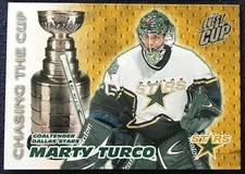 Marty Turco Pacific Quest For The Cup Chasing The Cup card 6, 2003 04 NHL, Stars