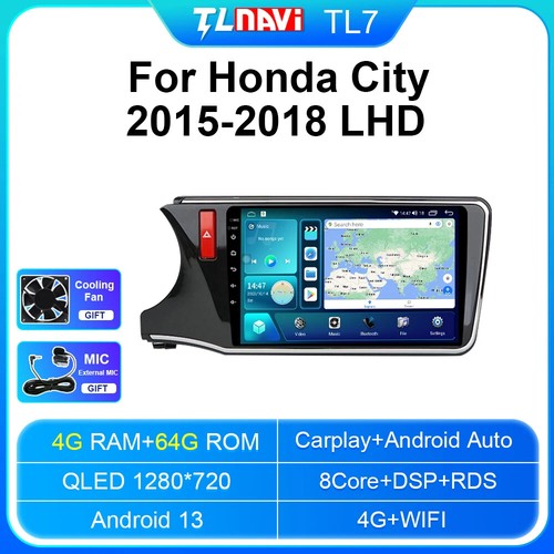 For Honda City 2015-18 Carplay GPS Navigator Car Radio Stereo Multimedia Player - Picture 28 of 40