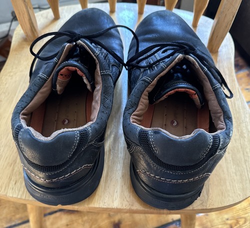Clarks Unstructured Men's Black Leather Lace Up Casual Shoes Size 12 COMFORTABLE - Picture 3 of 8