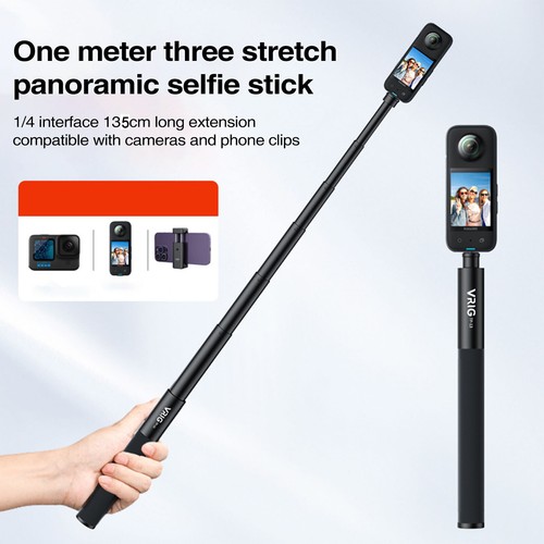135cm Action Camera Selfie Stick Extension Pole for GoPro Hero 12 11 10 Insta360 - Picture 6 of 12