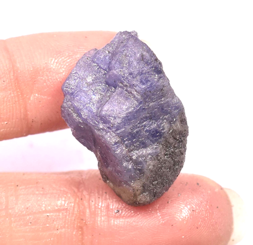 42.45 Ct Natural Blue Tanzanite Earth- Mined 25x14 mm Loose Rough From Tanzania - Picture 5 of 8