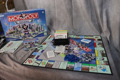 Monopoly Here and Now Edition 2006 Parker Brothers Board Game 100% Complete