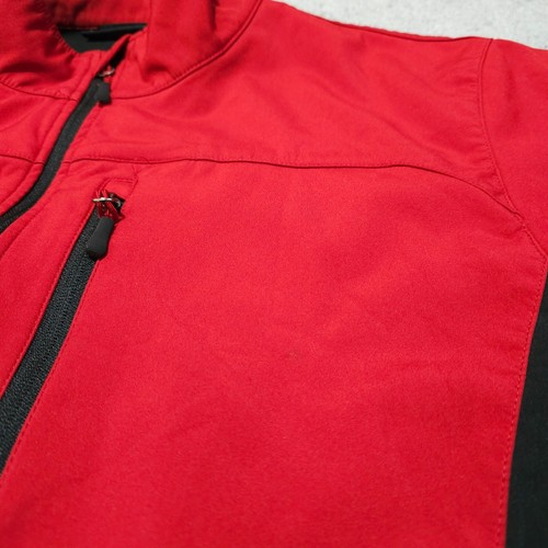 FreeTech Zip Outdoor Performance Jacket Soft Shell Lined Red Gray XL (46-48) - Picture 3 of 9