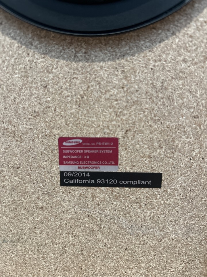 Samsung Subwoofer PSEW12 Home Theater Speaker Sub TESTED & WORKS eBay