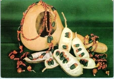 Art of Africa, Lucky Beans and Gourd, South Africa Postcard