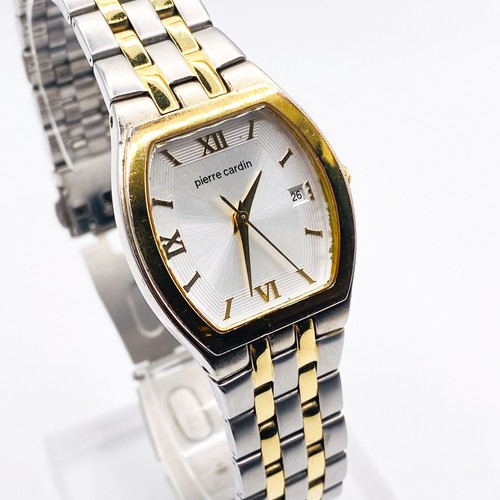 PIERRE CARDIN Two Tone Wrist Watch Quartz Stainless Steel Bracelet Strap Date - Picture 3 of 15