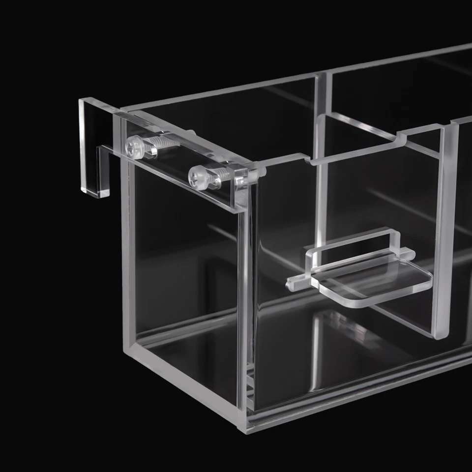 45 X 7 X 8cm 6-Grid Acrylic Clear Aquarium Fish Tank External Hang Filter  - Image 3 of 4