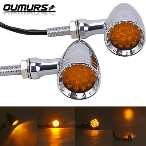 Motorcycle 20 LED Bullet Turn Signal Light For Harley Chopper Bobber Custom NEW - Picture 11 of 11
