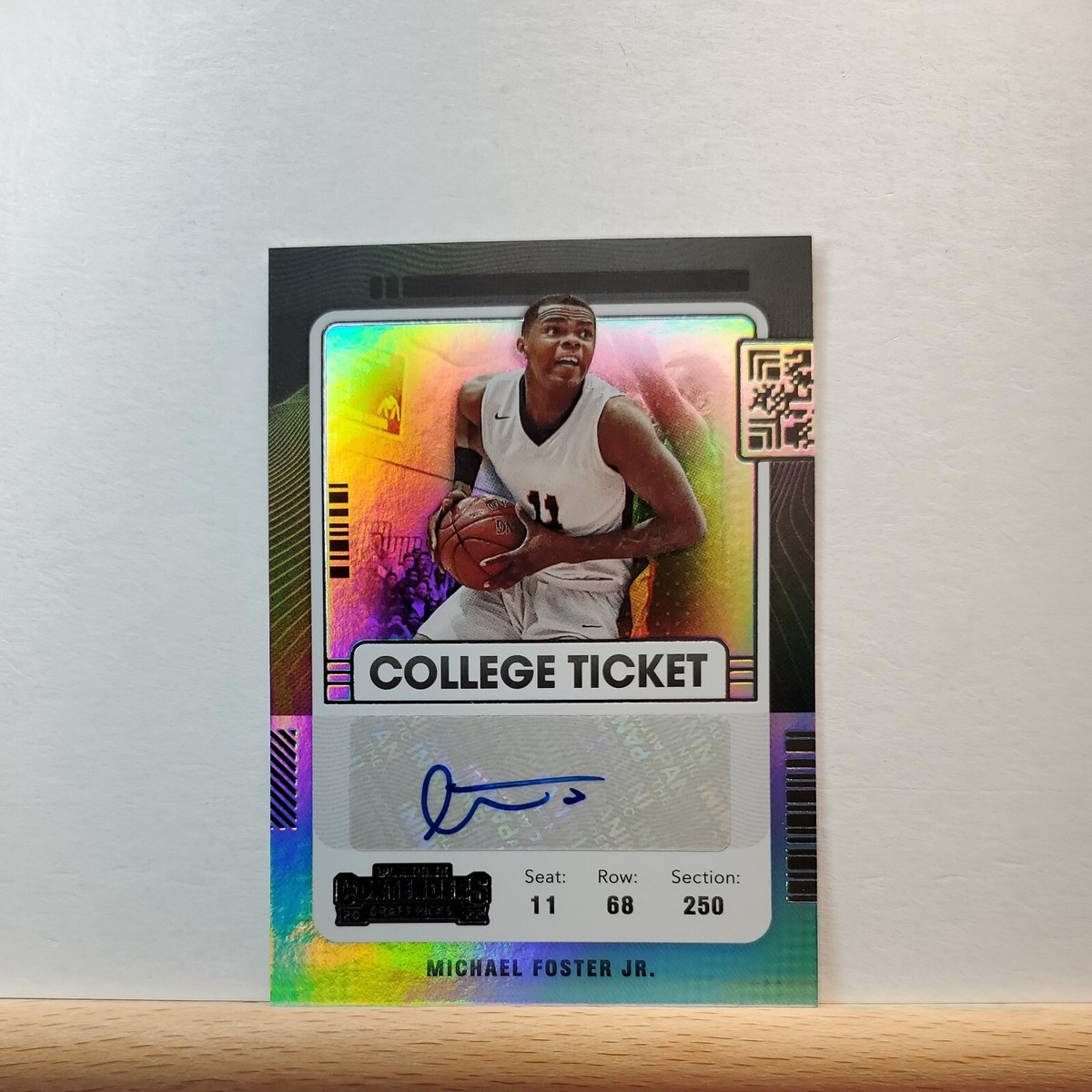 2022-23 Chronicles Draft Picks Michael Foster Jr Contenders College Ticket  AUTO