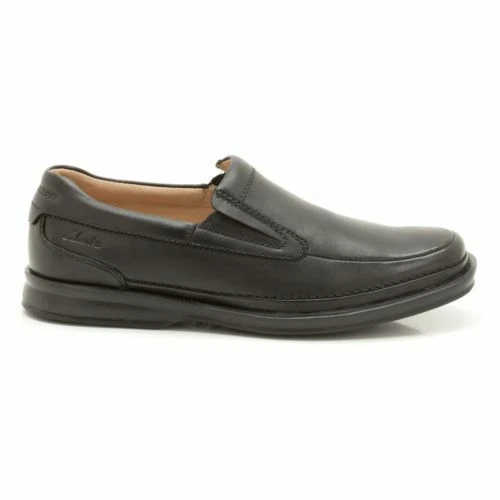 Clarks Uomo ** Scopic Step Vestibilità Larga Pelle Nera Slip on * UK 8 9 11 H