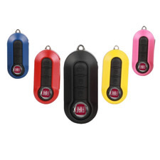 Chiave Telecomando Guscio per FIAT 500-L GRANDE PUNTO PANDA PLASTICHE ROSSE+LOGO