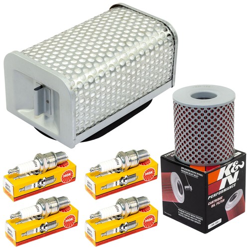 Set Wartung Luftfilter Ölfilter Zündkerzen für Kawasaki Z 1000 A MK2 R ST Z1R - Bild 2 von 6