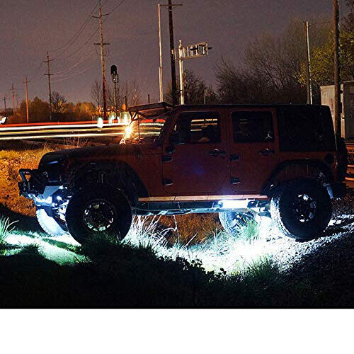 White 24 Pods LED Rock Light Underglow LED Kit Fit Ford F-150 F-250 F-350 Pickup - Picture 9 of 16