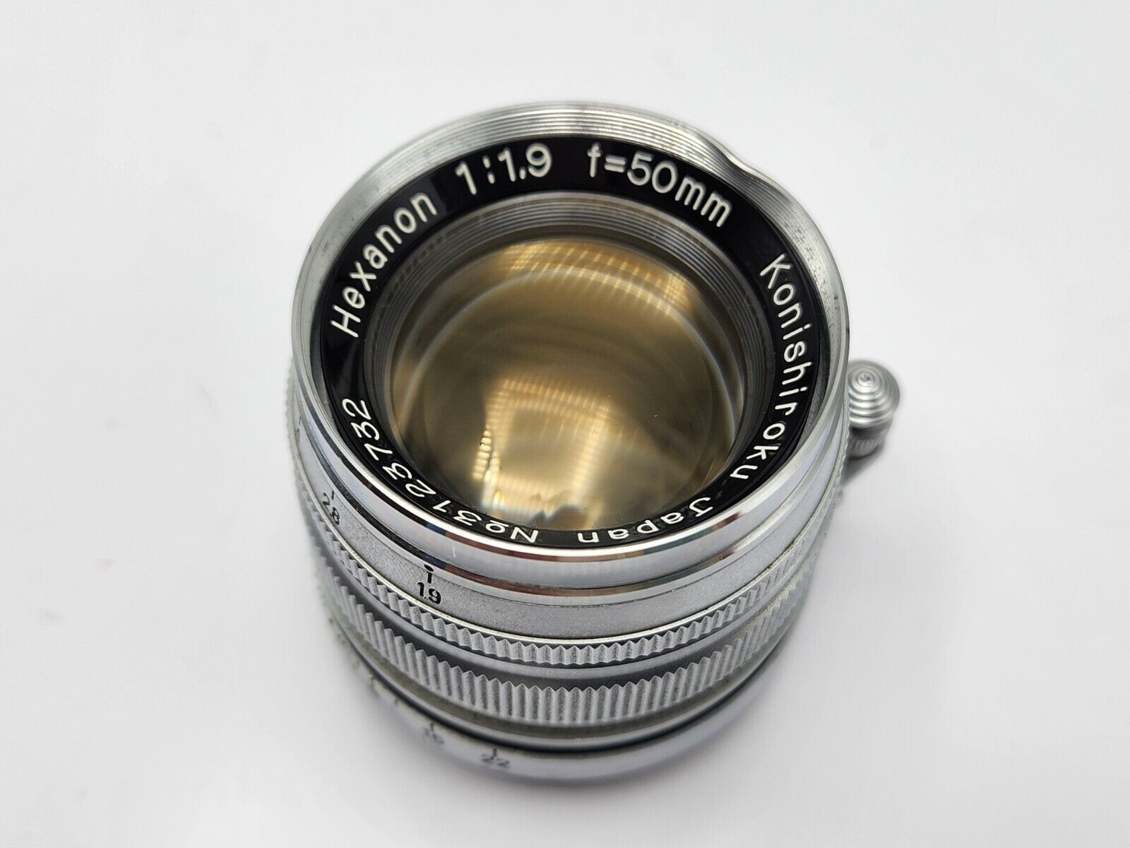 Konica Konishiroku Hexanon 50mm F1.9 Lens for Leica M39 L39