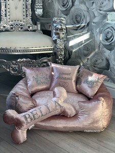 rose gold dog bed