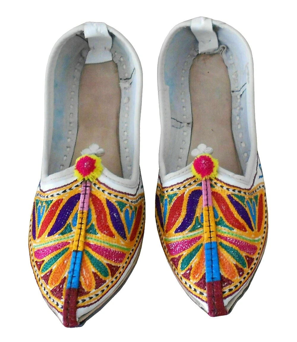 Tacón Bajo sólido indio Handmade para De mujer