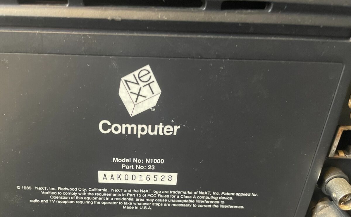 Vintage NeXT Computer N1000 NeXTcube Part Number 23, Cube | eBay Vintage NeXT Computer N1000 NeXTcube Part Number 23, Cube | eBay