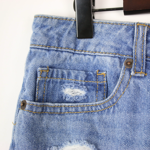 Forever 21 Damen-Jeansshorts 28" Distressed Cut-Off - Bild 3 von 6