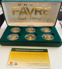 Brett Favre U.S Statehood 6 Quarter 24KT NFL Set Case w/2 Extra Rare Pres Coins  — photo 3