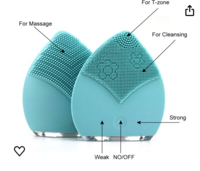 Mint Sonic Facial Deep Cleansing Massage Brush