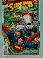 Superman 3D 1 3-D Glasses Included 1998 DC Comic M/NM