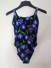 Vintage 90s Retro Swimsuit Bathing Suit Medium Multicolored Floral One Piece S2S