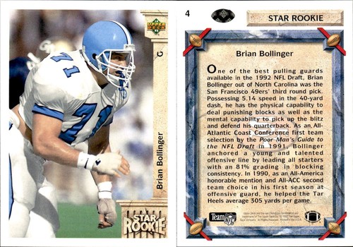 1992 Upper Deck Series 1 Football Complete Your Set #1-250 You Pick! - Picture 5 of 192