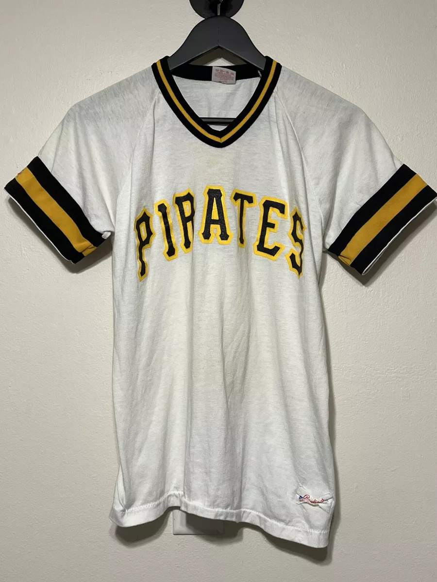 Vtg 80s Rawlings MLB Pittsburgh Pirates Roberto Clemente Baseball Jersey 38  M