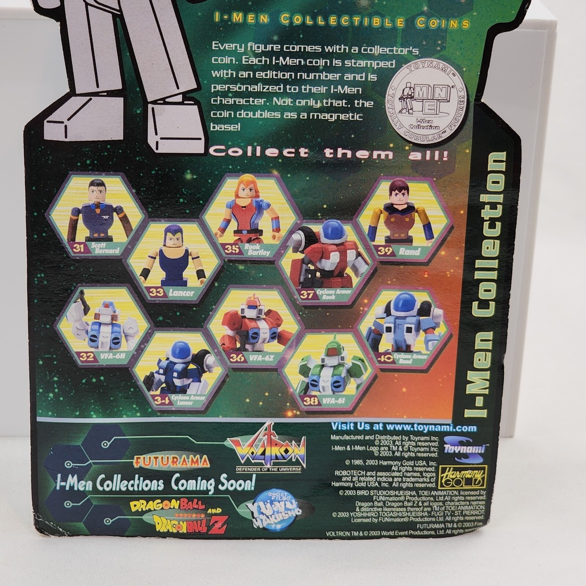 Robotech I-men Series 2 Rook Bartley & Vfa-6z Figures Toynami for