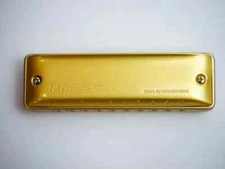 Kongsheng Mars with Aluminum Comb Gold Diatonic Harmonica multiple keys