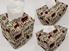 Forest Animals Woodsy Tissue Box Cover