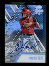 BRENNON LUND 2017 ELITE EXTRA EDITION ROOKIE AUTOGRAPH AUTO AK3009