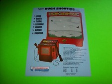Image of Duck Shooting Arcade FLYER US Billiards Original NOS Rifle Gun Shooting Gallery